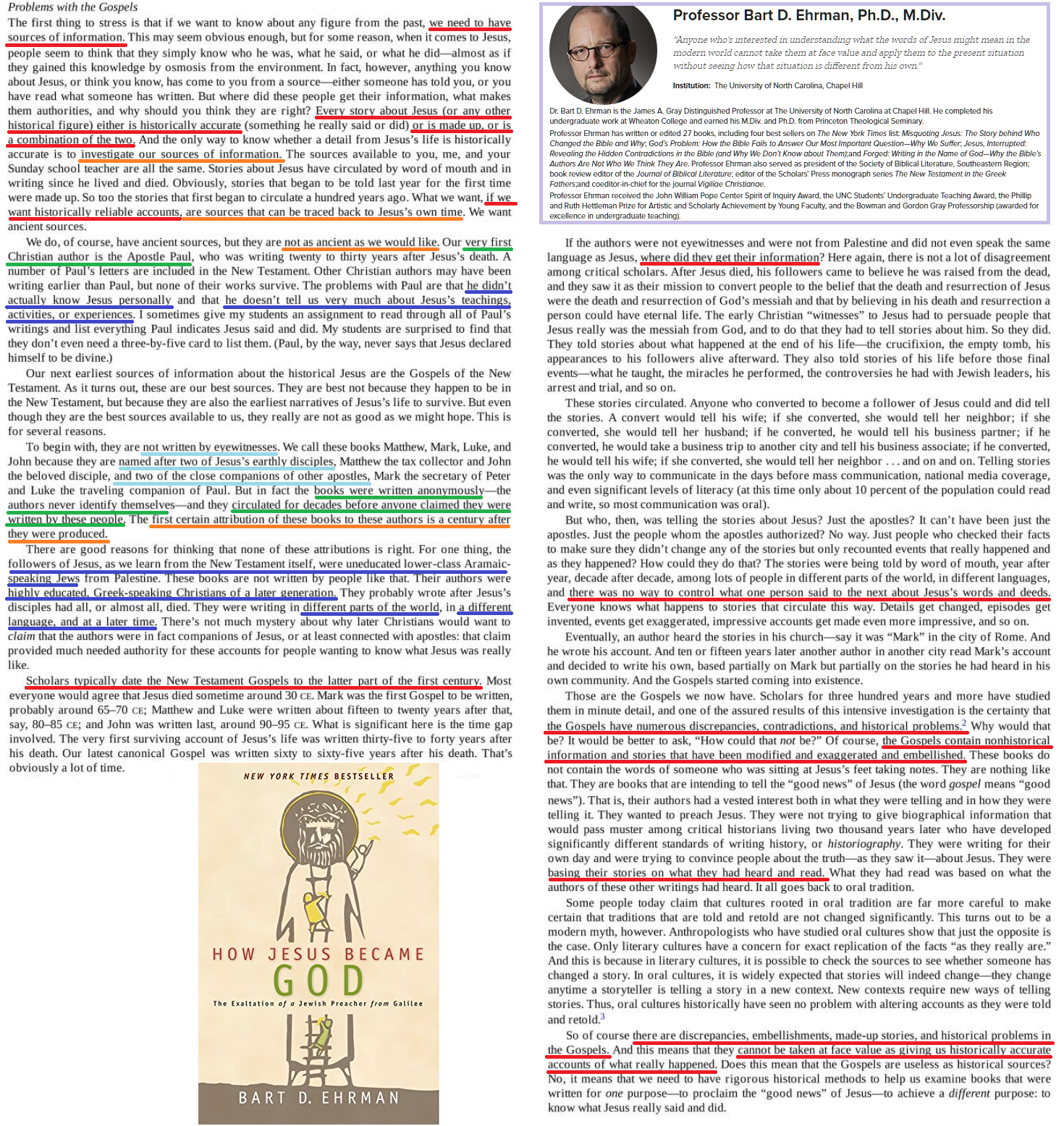 Problems with the Gospels