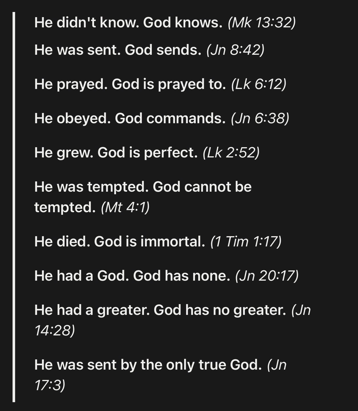 Jesus' Limitations and Divine Attributes
