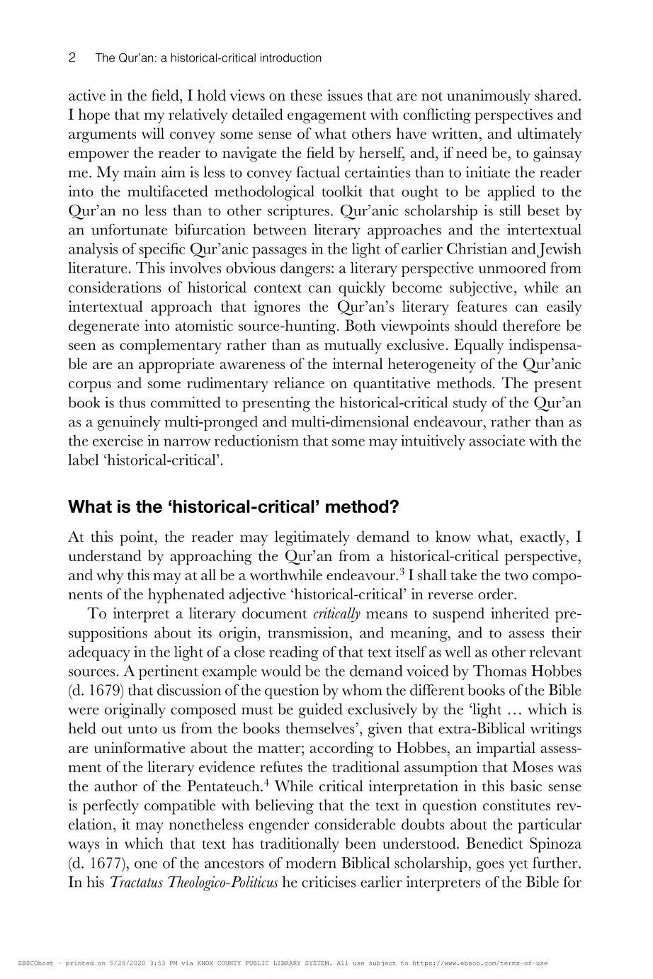 Historical-Critical Quran Introduction