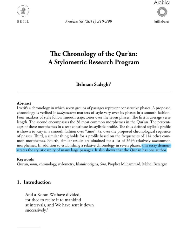 Chronology of the Quran