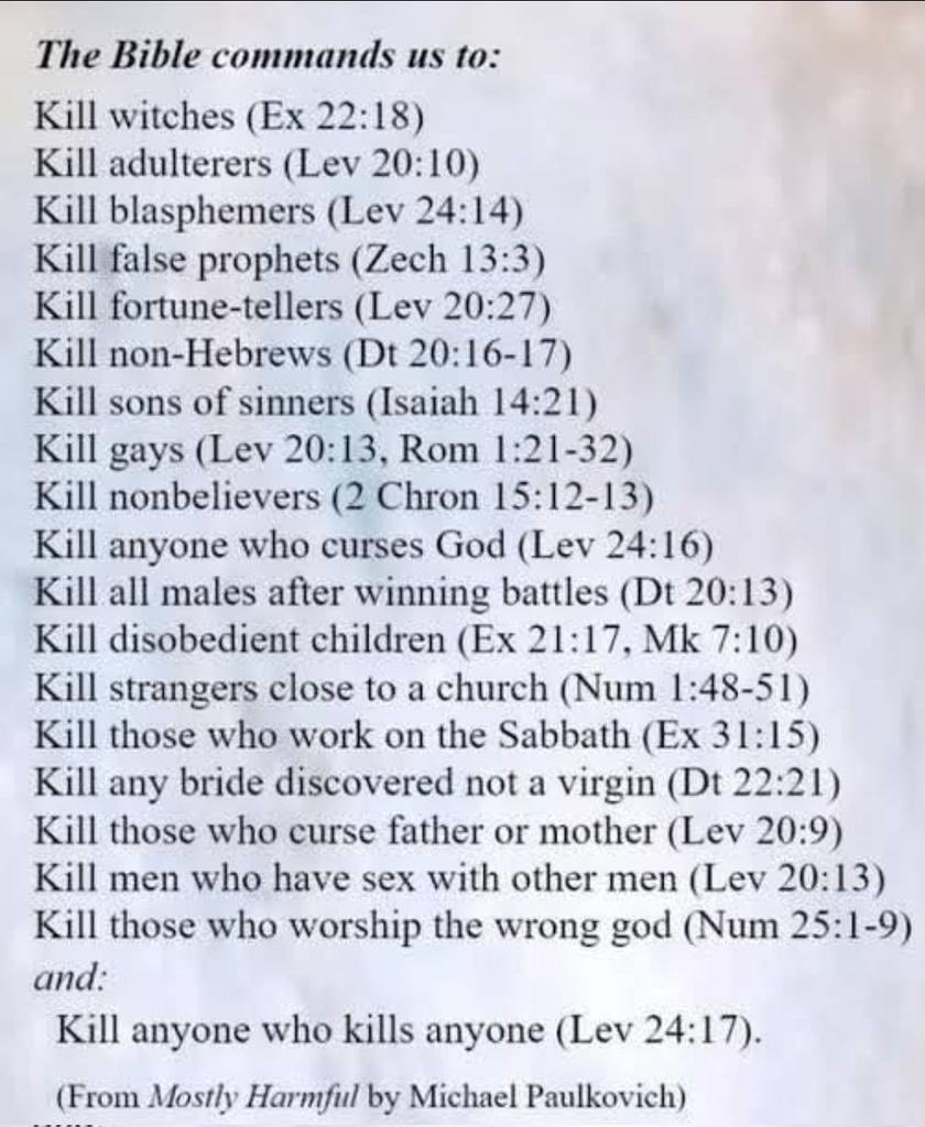 Bible Violence Citations
