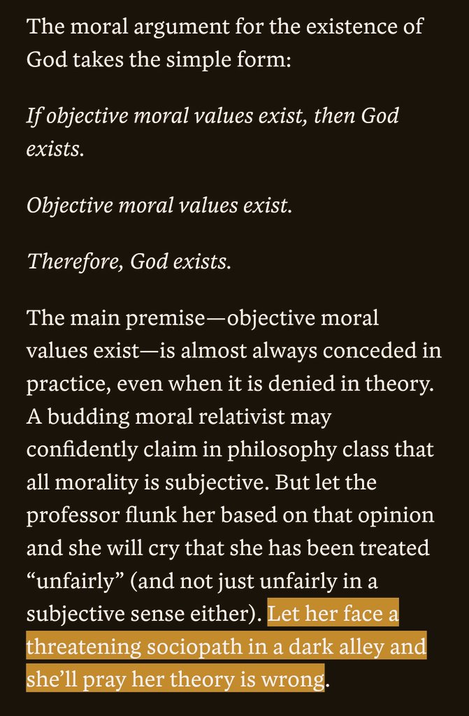 Moral Argument and Objective Values