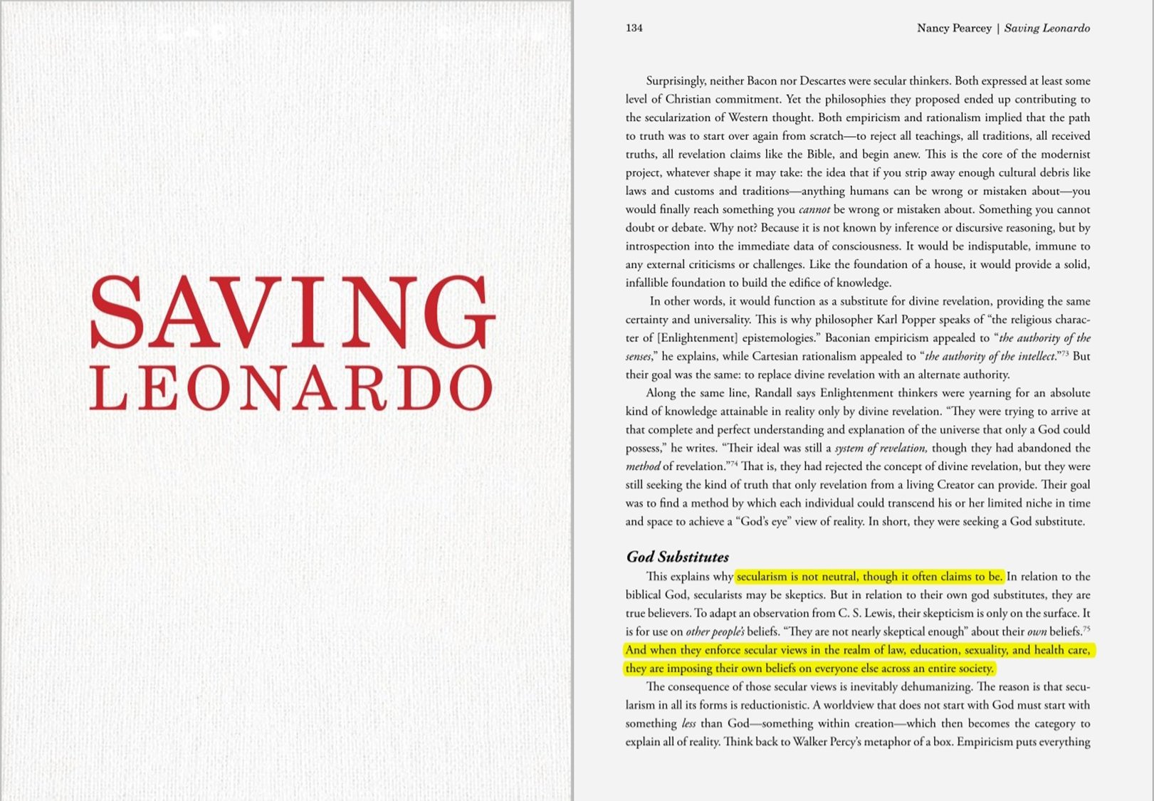 Saving Leonardo and Secularism