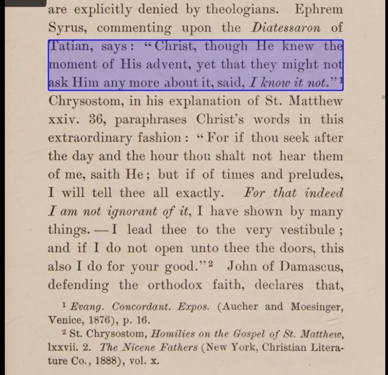 Jesus and Knowledge of the Hour