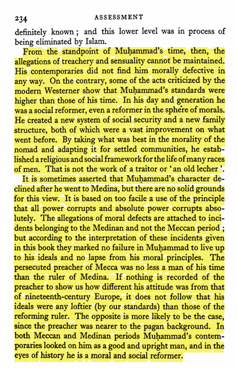 Watt's Assessment of Muhammad